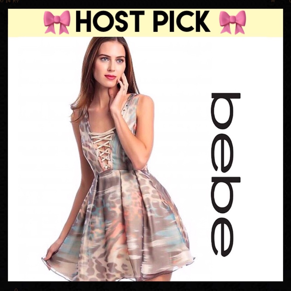 ⭐️HP⭐️BeBe Corset-Tie Tulle Dress